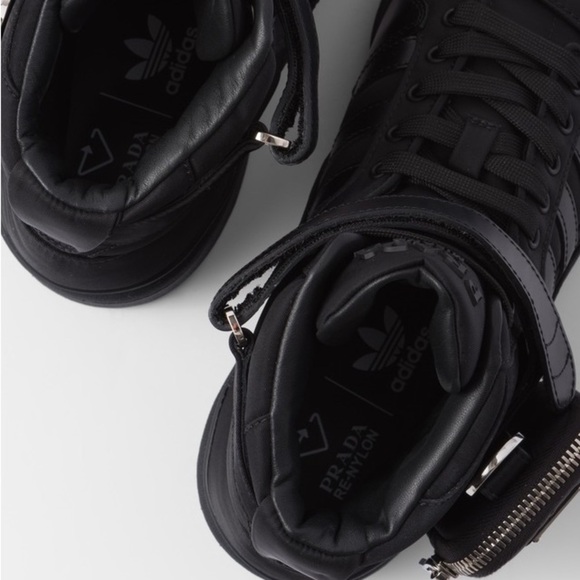 Prada x Adidas Re-Nylon Forum High-Top Sneakers - Picture 4 of 11